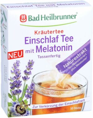 Bad Heilbrunner Einschlaf Tee Mit Melatonin Tassenfertig 10 X 1 G