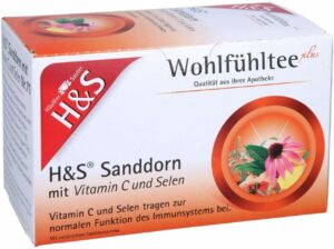 H&S Sanddorn Mit Vitamin C und Selen Filterbeutel 20 X 2