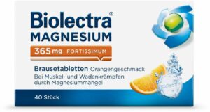 Biolectra Magnesium 365 mg fortissimum Orangengeschmack 40 Brausetabletten