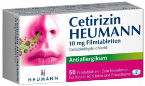 Cetirizin Heumann 10 mg 50 Filmtabletten