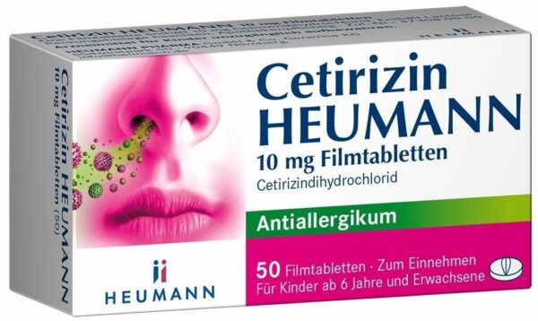 Cetirizin Heumann 10 mg 50 Filmtabletten