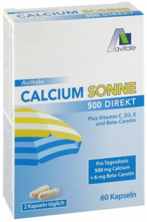 Avitale Calcium Sonne 500 Direkt 60 Kapseln