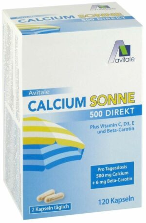 Avitale Calcium Sonne 500 Direkt 120 Kapseln