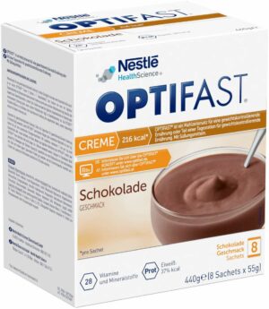 Optifast Creme Schokolade 8 X 55 G Pulver