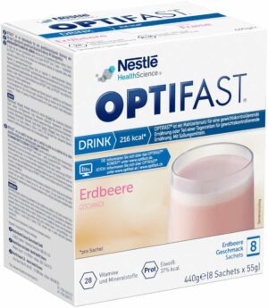 Optifast Drink Erdbeere 8 X 55 G Pulver