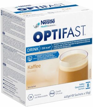 Optifast Drink Kaffee 8 X 55 G Pulver