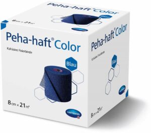 Peha Haft Color Fixierbinde Latexfrei 21 M X 8 cm Blau