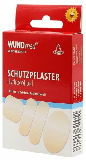 Schutzpflaster Hydrocolloid 4 Größen 10 Pflaster