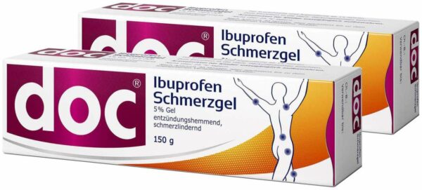 Sparset DOC Ibuprofen Schmerzgel 2 x 150 g