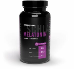 Melatonin Schmelztabletten Microbionic 60 Tabletten