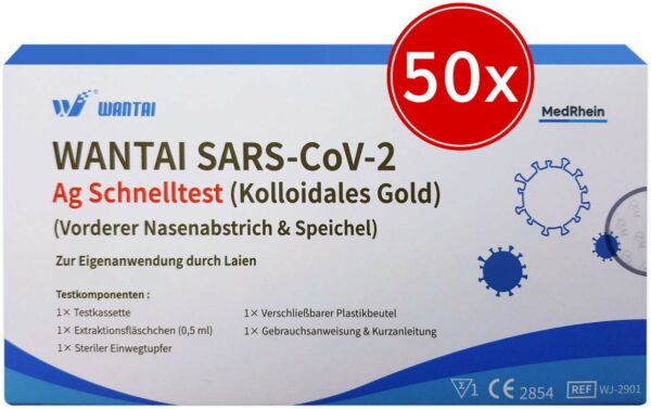 Wantai SARS-CoV-2 Ag Schnelltest 2 in 1 Test 50 x 1 Stück