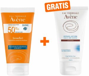 Avene Sonnenfluid SPF 50+ mit Duftstoffen 50 ml + gratis Repair - Lotion nach der Sonne 50 ml