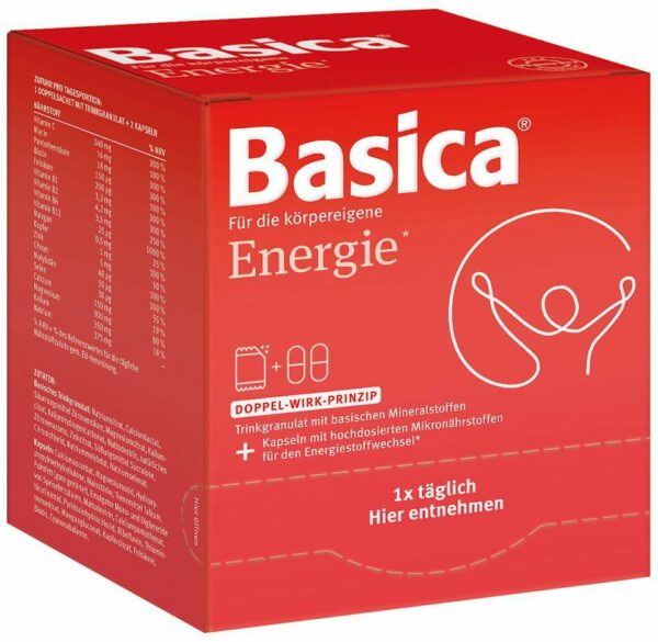 Basica Energie 30 Sachets Trinkgranulat + 30 Kapseln Kombipackung