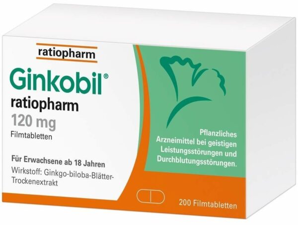 Ginkobil ratiopharm 120 mg 200 Filmtabletten