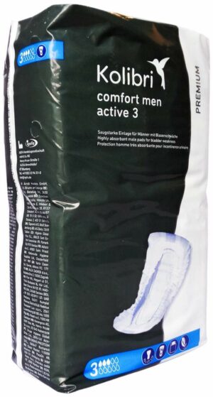 Kolibri Comfort Premium Men Active 3 Einlagen Mann 14 Stück