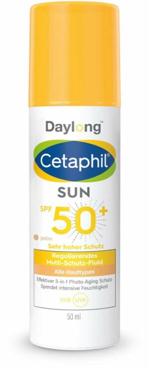 Cetaphil Sun Daylong SPF 50+ regulierendes Multi Schutz - Fluid Gesicht 50 ml getönt