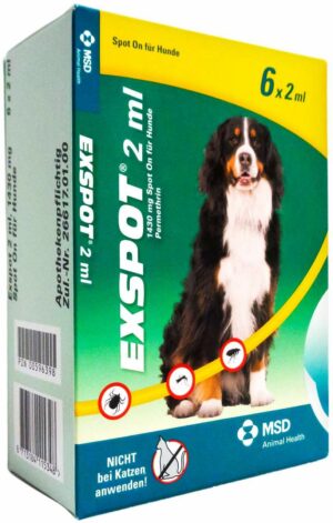 Exspot Lösung Für Hunde Ab 15 KG 6 X 2 ml