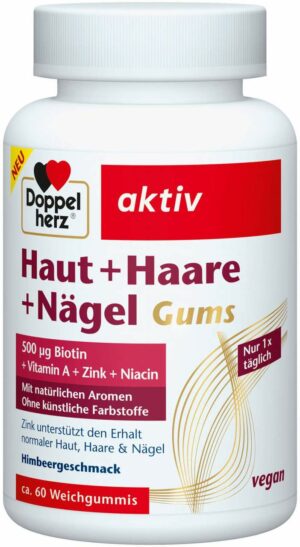 Doppelherz Haut+haare+nägel Gums 60 Weichgummis