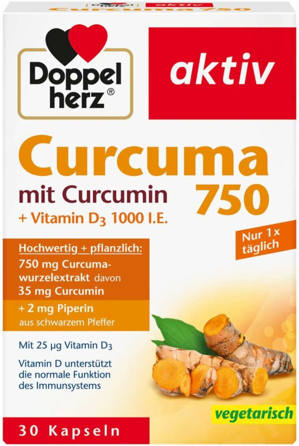 Doppelherz Curcuma 750 30 Kapseln