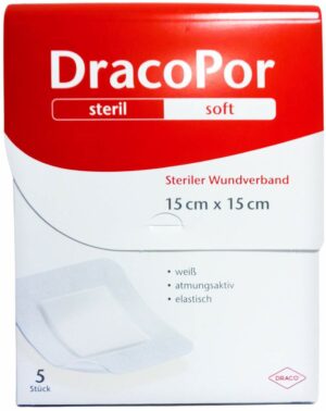 Dracopor Wundverband 15 X 15 cm Steril 5 Stück