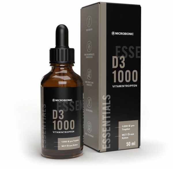 D3 1000 Vitamintropfen Microbionic 50 ml Tropfen