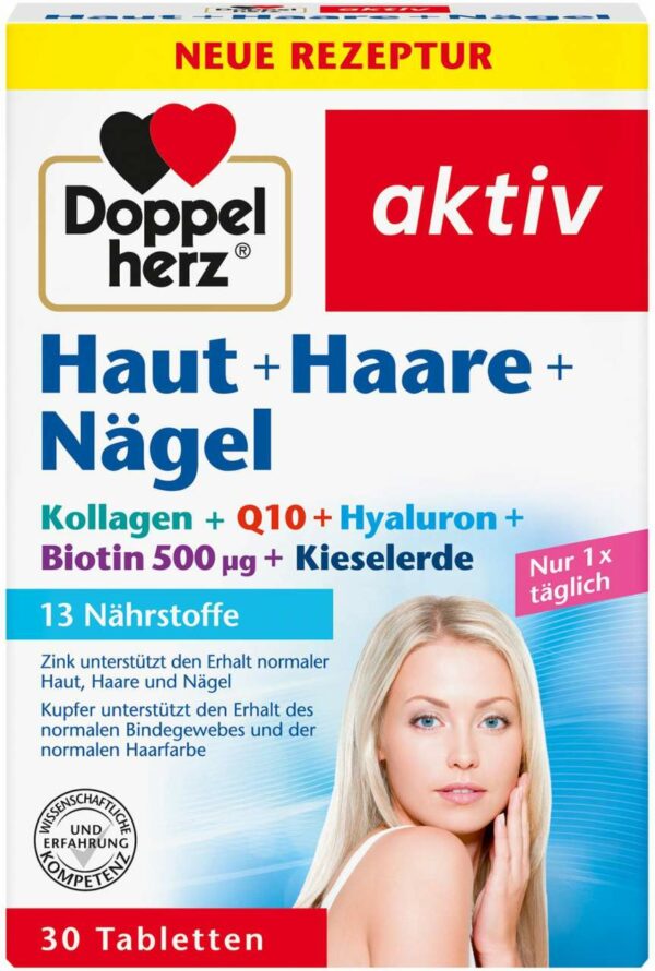 Doppelherz Haut + Haare + Nägel 30 Tabletten