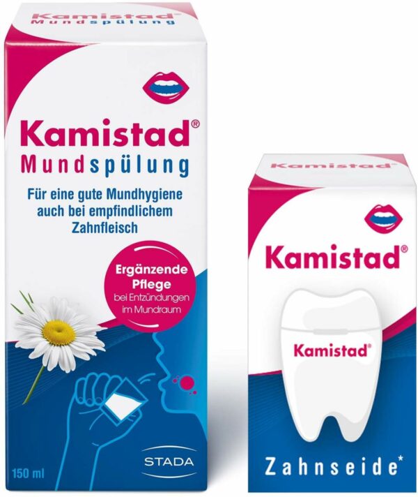 Kamistad Mundspülung 150 ml + gratis Zahnseide 1 Stück