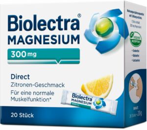 Biolectra Magnesium 300 mg Direct Zitronengeschmack 20 Beutel