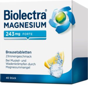 Biolectra Magnesium 243 mg forte Zitronengeschmack 40 Brausetabletten