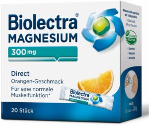 Biolectra Magnesium 300 mg Direct Orangengeschmack 20 Pellet