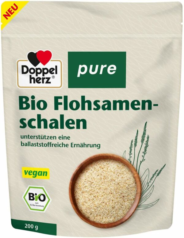 Doppelherz Bio Flohsamenschalen Pure Pulver 200 G
