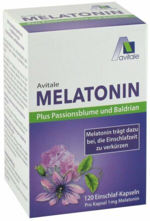 Melatonin+Passionsblume+Baldrian 120 Kapseln