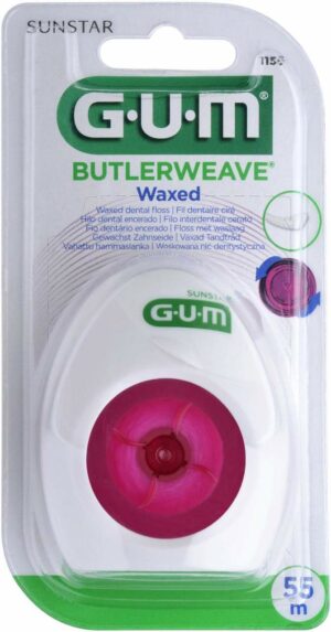 Gum Butlerweave Gewachst Zahnseide 55 M