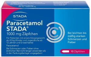 Paracetamol Stada 1000 mg 10 Zäpfchen