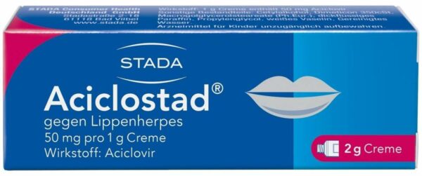 Aciclostad gegen Lippenherpes 2 g Creme