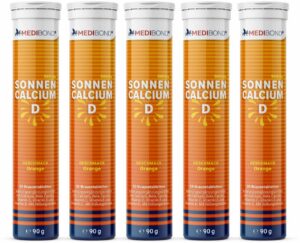 Sonnencalcium D Medibond Brausetabletten 5 x 20 Stück