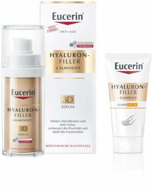 Eucerin Hyaluron Filler + Elasticity 3D Serum 30 ml + gratis Elasticity Handcreme 20 ml