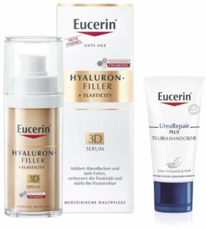 Eucerin Hyaluron Filler + Elasticity 3D Serum 30 ml + gratis UreaRepair Plus Handcreme 5% 30 ml