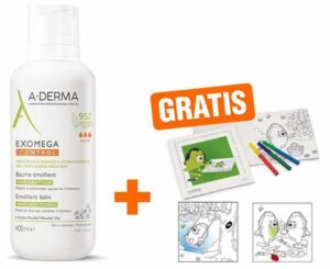 Aderma Exomega Control Balsam rückfettend 400 ml + gratis Malbuch