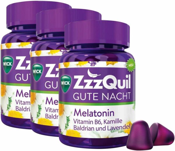 WICK ZzzQuil Gute Nacht 3 x 60 Weichgummis