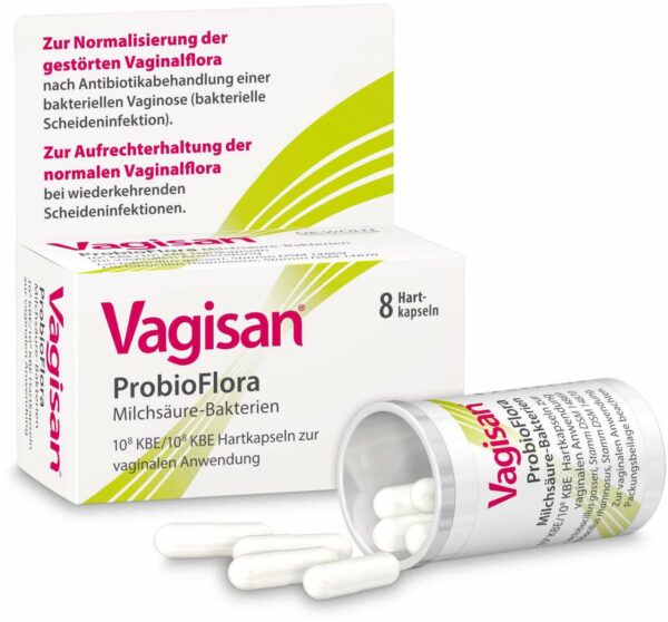 Vagisan ProbioFlora Milchsäure-Bakterien 8 Hartkapseln