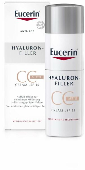 Eucerin Hyaluron Filler CC Cream mittel LSF15 50 ml Creme
