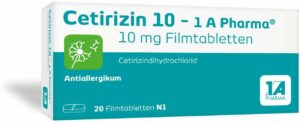 Cetirizin 10mg 1a Pharma 20 Filmtabletten
