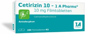 Cetirizin 10mg 1a Pharma 100 Filmtabletten