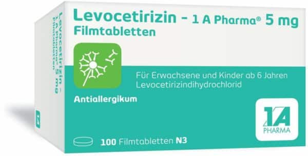 Levocetirizin 1a Pharma 5 mg 100 Tabletten