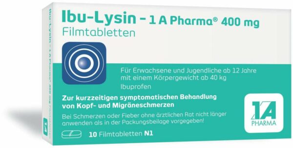 Ibu - Lysin 1a Pharma 400 mg 10 Filmtabletten