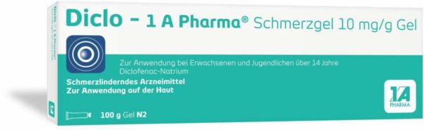 Diclo 1A Pharma Schmerzgel 10 mg je g 100 g Gel