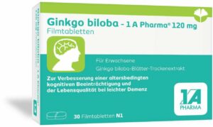 Ginkgo Biloba 1a Pharma 120 mg 30 Filmtabletten