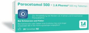 Paracetamol 500 1A Pharma 20 Tabletten