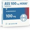 ASS 100 mg Hexal 50 Tabletten